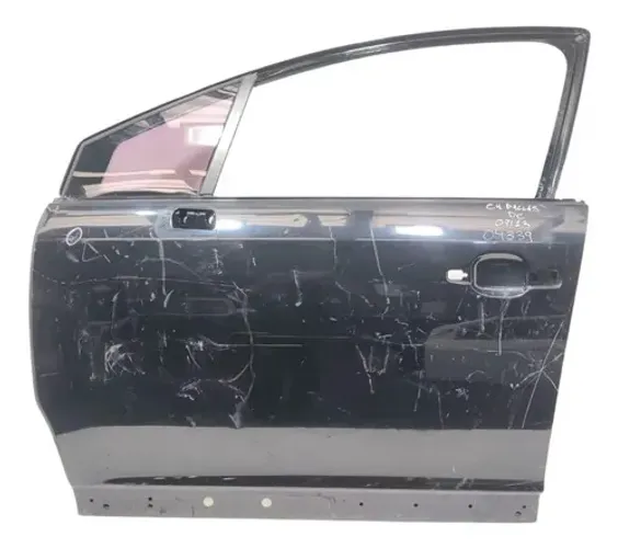 Porta Dianteira Esquerda  C4 Pallas 2007 2013 Preto C Friso Avaria