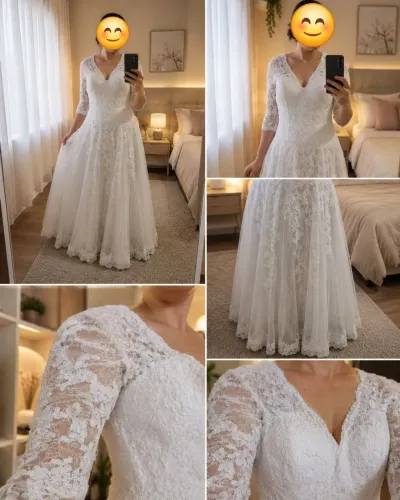 Vestido de noivas branco longo