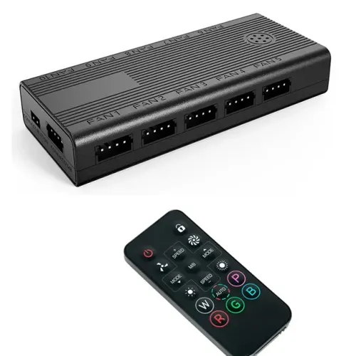 Controlador de Fan C3Tech FH-110BK com Controle ARGB *4 Pinos - WZetta