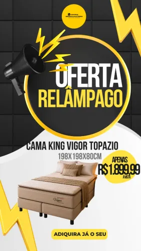 Cama King Vigor Topázio