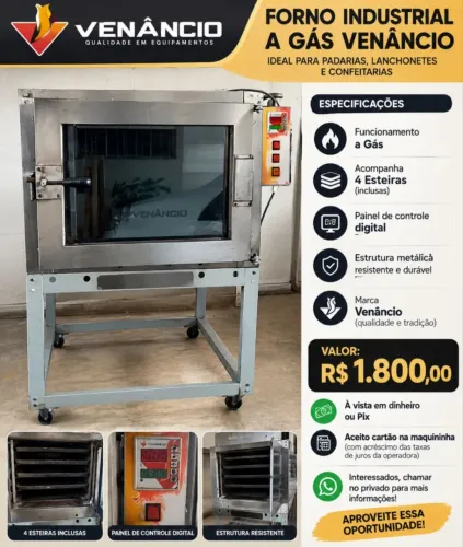 Forno industrial a gás