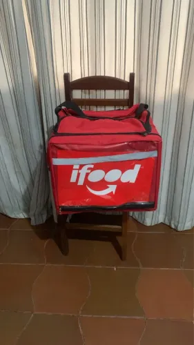 Bag Motoboy vermelha vai com o Capacete!