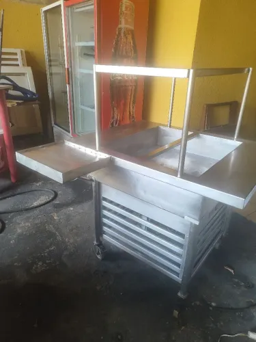 Balcão refilrigerado inox condimentadora