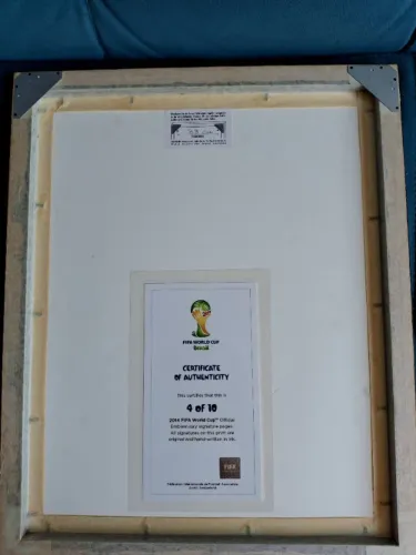 Peça esportiva de alta exclusividade para colecionadores de itens de futebol. 