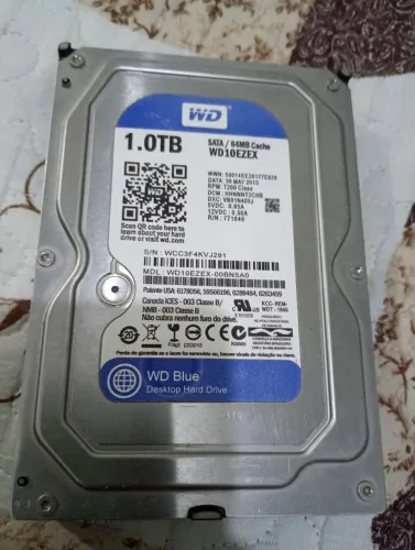 Hdd 1 terabyte wd blue (ótimo estado)