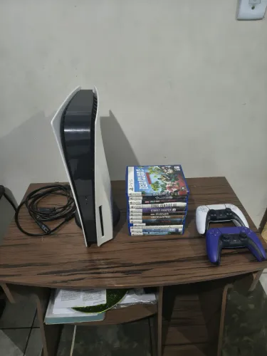 Playstation 5(PS5) + 2 Controles + 12 jogos