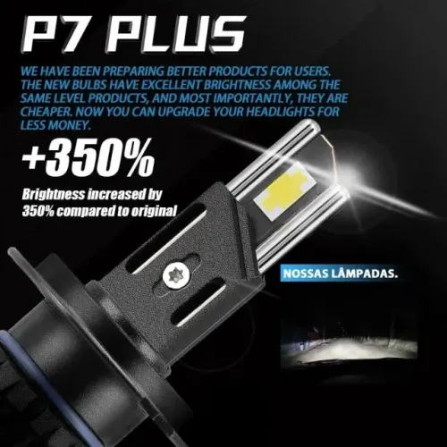Par Super Led K7 Plus Dawnknight H1 6000k 140w Premium Branco
