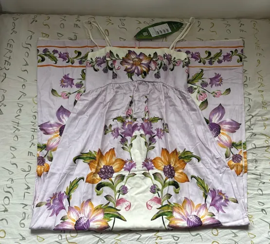 Vestido Longo Estampa Laura M Farm