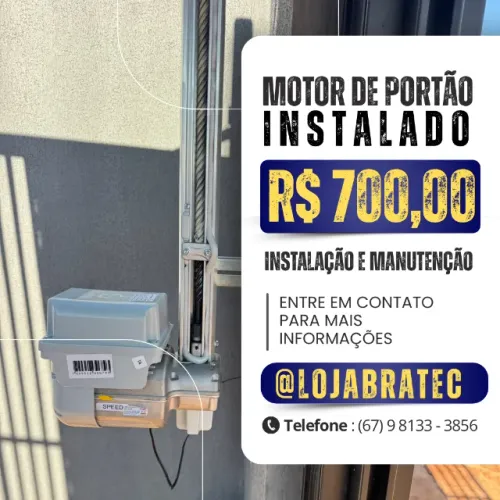 Motor para portão de elevação de 8 segundos (instalado)