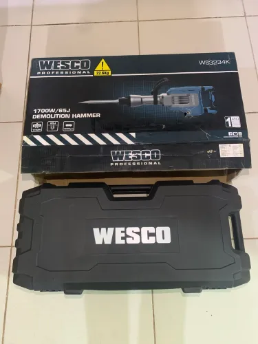 Martelete Demolidor WESCO 1700W 65J Profissional (Novo)