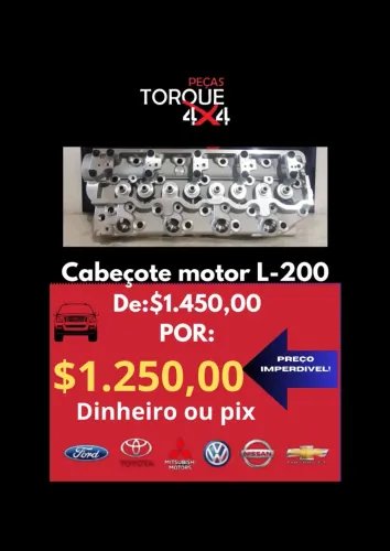 Cabeçote L-200 novo com garantia