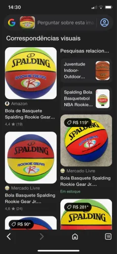 Bola de basquete!