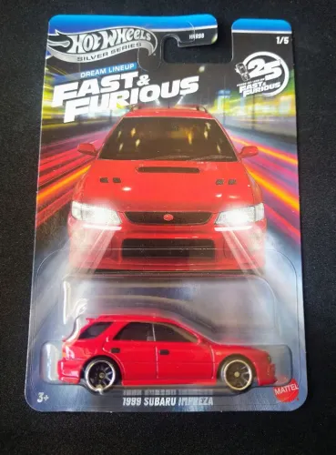 Hot Wheels Silver Series '1999 Subaru Impreza - Fast e Furious