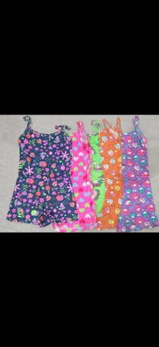 Kit macacão m veste ate 4 anos