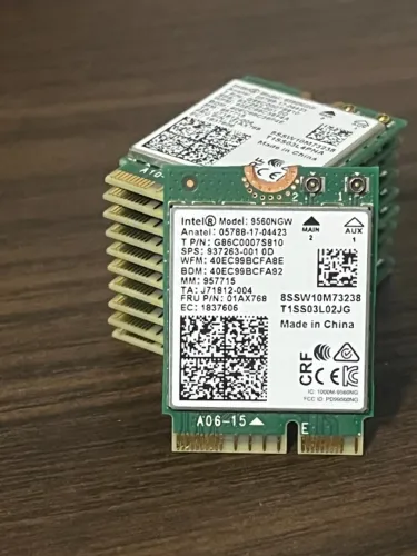 Lote de Placas Wi-Fi com Bluetooth - Intel 9560NGW (10 un)