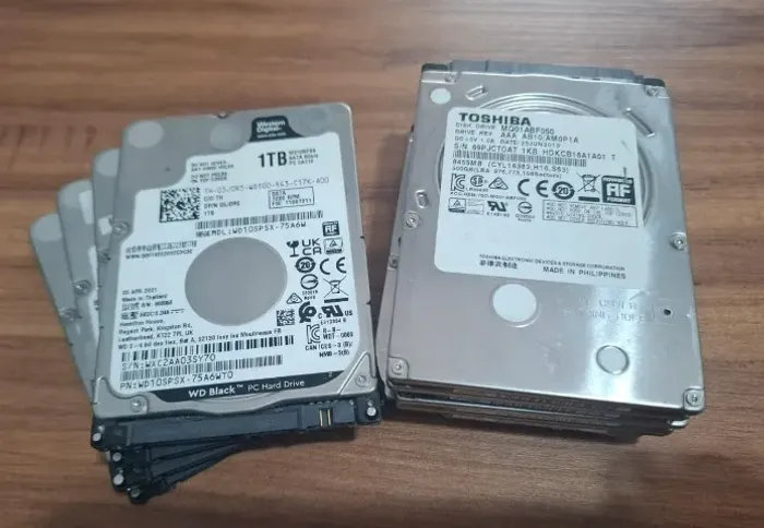 Lote 9 HDs Notebook // 4 de 1tb + 5 de 500gb // Todos 100% Saúde