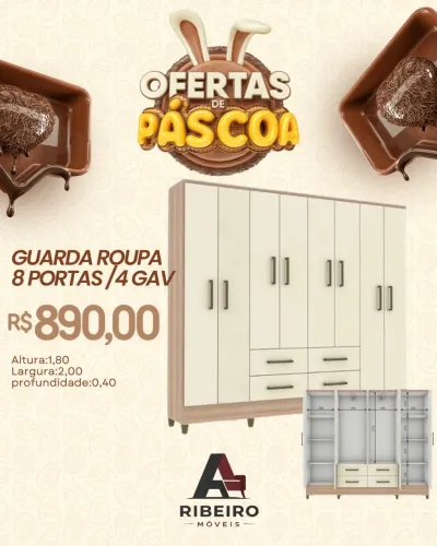 Guarda Roupa 8 portas Casal