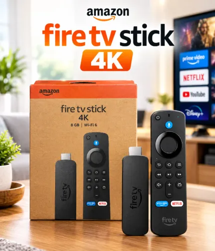 Amazon Fire Tv Stick 4k 2nd Geração com Alexa e Comandos de voz
