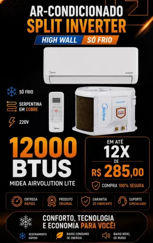 Ar condicionado no Boleto