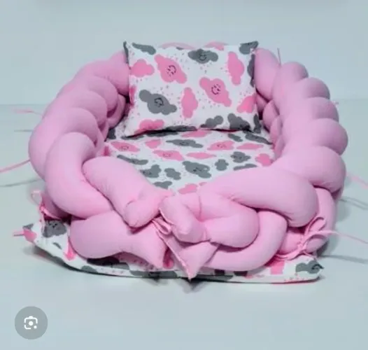 Ninho trançado rosa