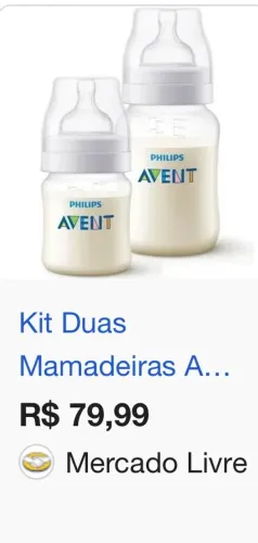 Kit 2 Mamadeira