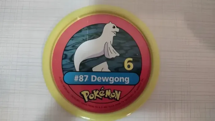 Tazos Estrela Pokémon Pokemetal #87 Dewgong