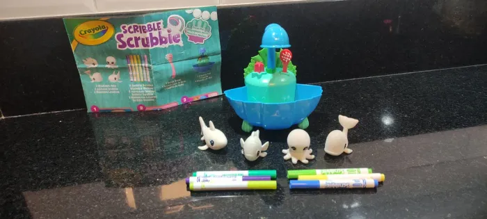 Brinquedo Pintar e Lavar Crayola Scribble Scrubbie - Ocean Pets Lagoon