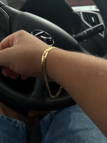 Pulseira Ouro 18k maciça 