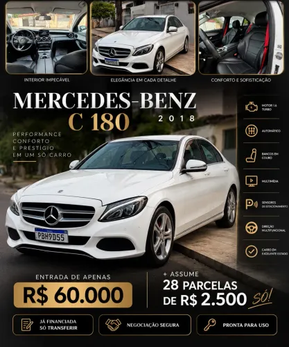 Mercedes-Benz C-180 CGI Exc. 1.6/1.6 Flex TB 16V Aut. 2018