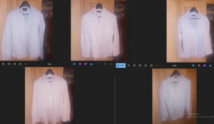 5 camisas sociais masculina