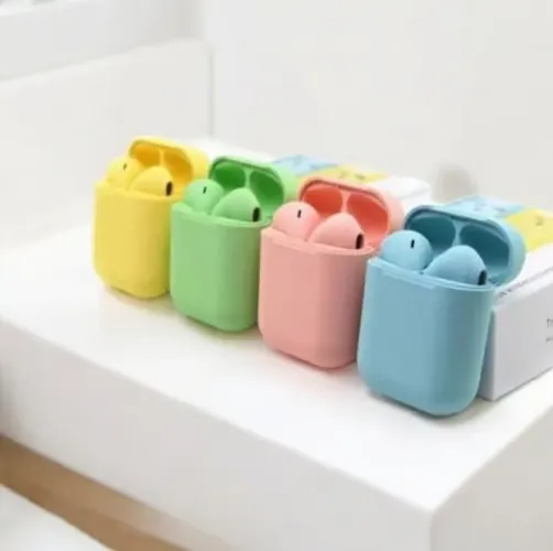 Fone Bluetooth i12 Color Leve e Confortável