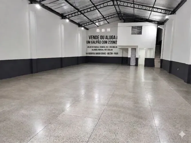 Moura Gestor Imobiliario Aluga ou Vende Um Galpão com 220m2 na Mario Covas, Ananindeua, Pa