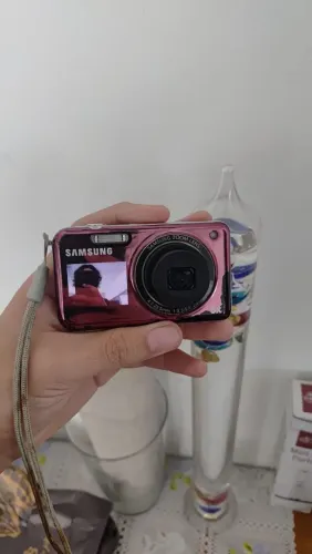 Camera cybershot sansung pl120 rosa com selfie
