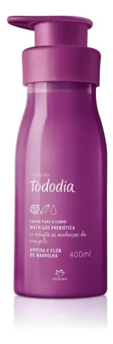Creme Hidratante Corporal Natura Todo Día 400 ml Fragrância Ameixa e Flor de Baunilha
