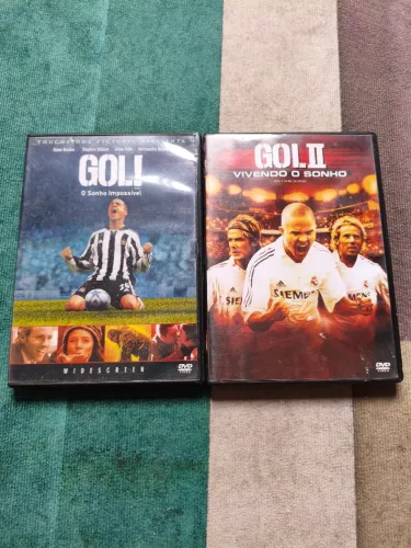 DVD Gol 1 e 2 filmes sobre futebol 2 discos 