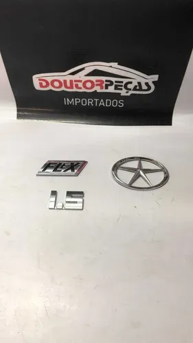 Emblemas Tampa Traseira Jac J3 Hatch 2015