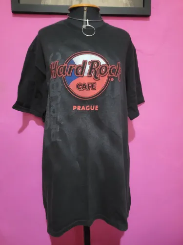 camiseta Hard Rock Café preta República tcheca<br><br>