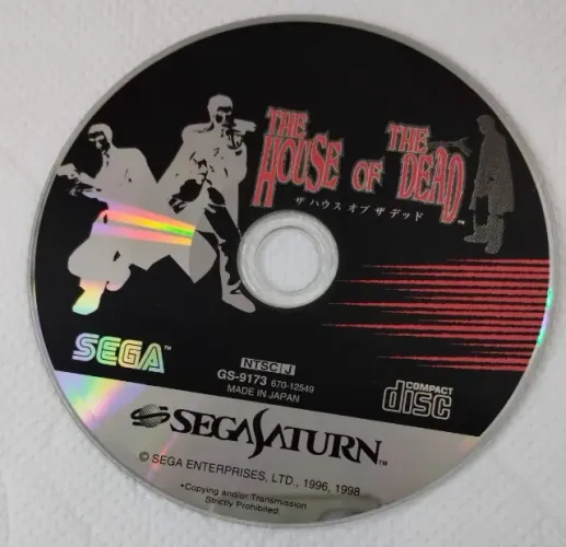 Sega Saturn - The House of the Dead - Mídia Física Original - Item de Colecionador