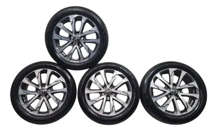 Jogo De Rodas Corolla Cros Bridgestone 225 50r18 2021 2026 Prata