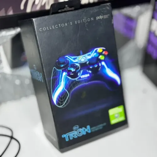 Controle Xbox 360 Tron Legacy Edição De Colecionador Com Caixa