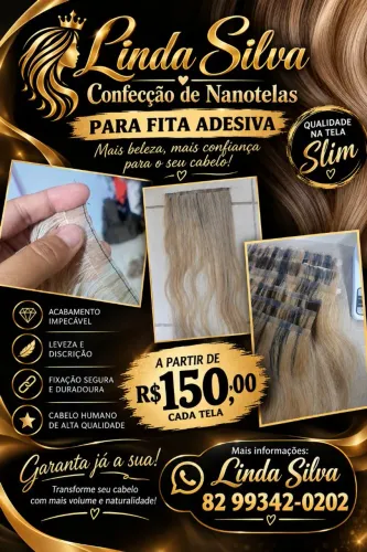 Confecção de telas para mega hair