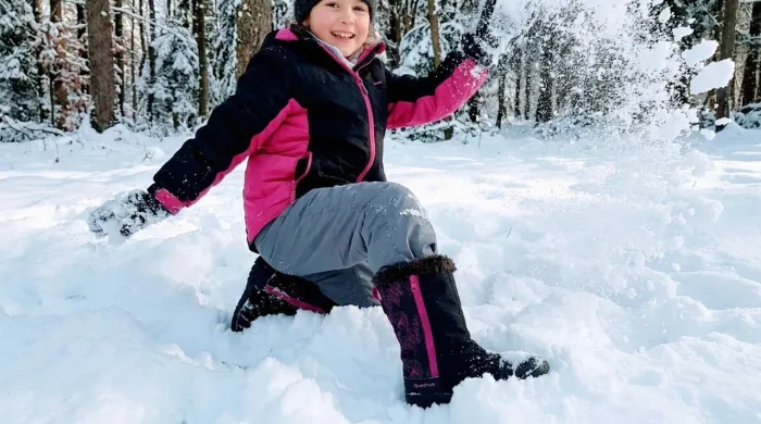 Bota neve infantil menina Quechua 33