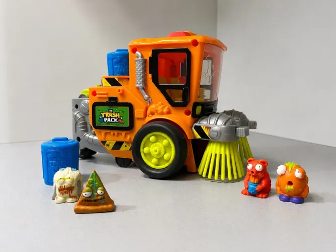 Caminhão de lixo Trash Pack carrinho de brinquedo