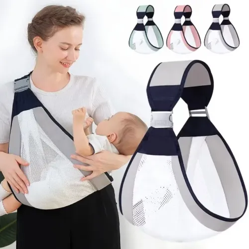 Canguru de Bebê Rede Respirável Dobrável e Prático - Até 18 meses - NOVO