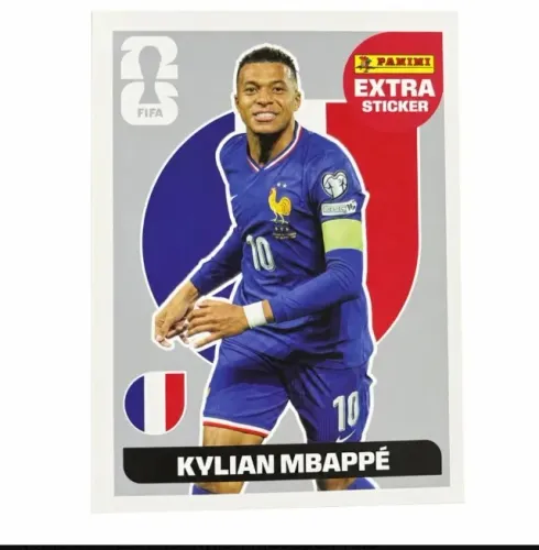 Figurinha lendária prata Mbappe