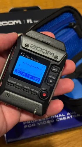 Microfone Lapela Gravador Som Áudio Zoom F1