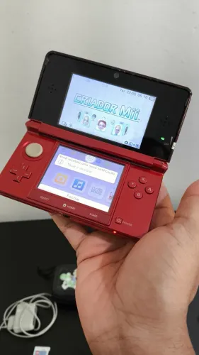 Nintendo 3ds old flame red bloqueado