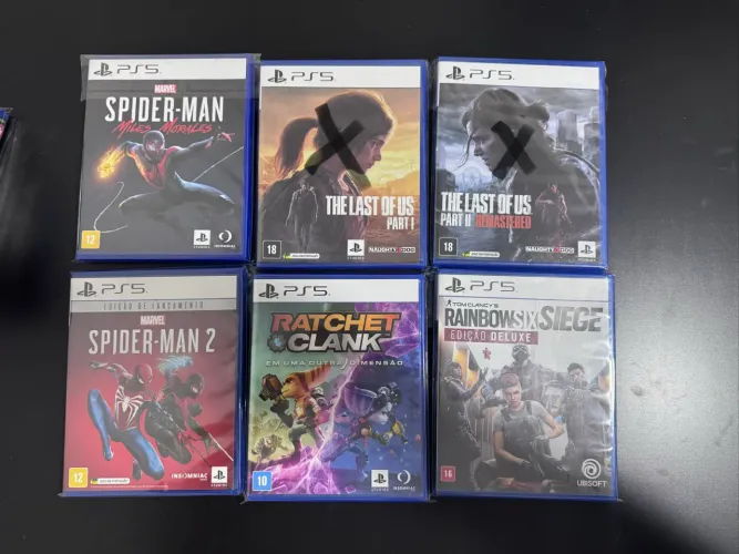 Coleção de jogos PlayStation 5