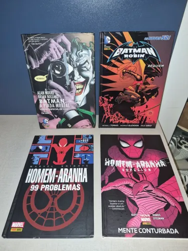 HQs Capa Dura / Edições Especiais Marvel e DC (Batman e Homem-Aranha)