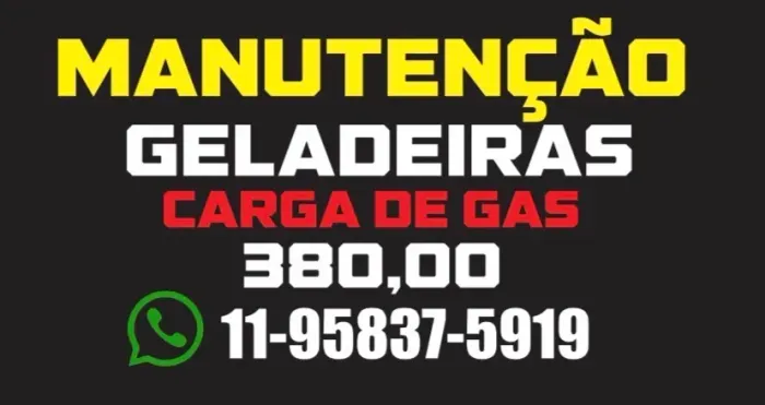 Manutenção geladeira